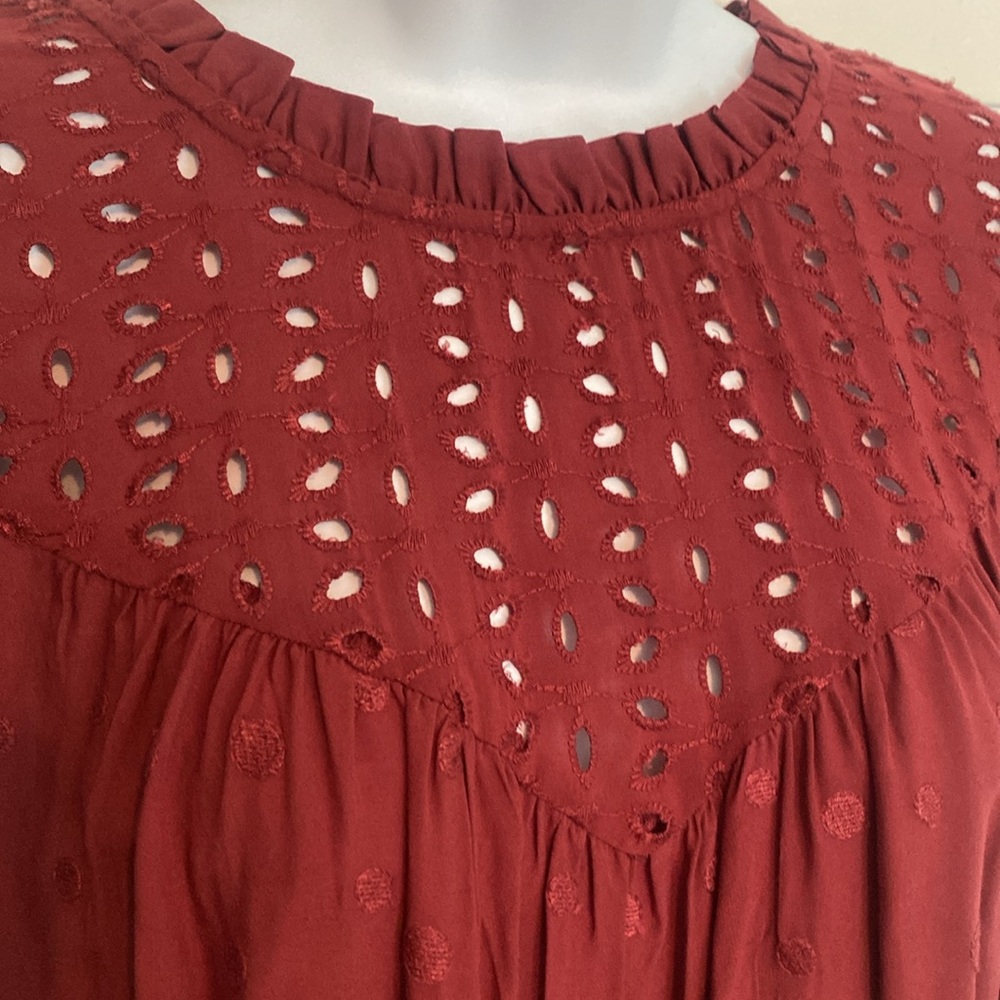Torrid Eyelet Ruffle Sleeve Top - Picture 4 of 10